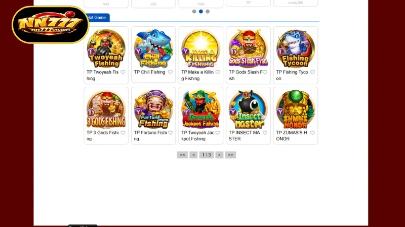 Featured Titles in the NN777 Fishing Collection