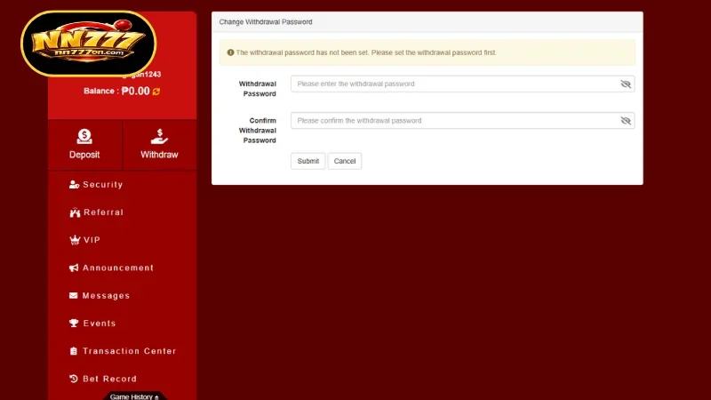 Key Requirements for a Seamless NN777 Withdrawal Process