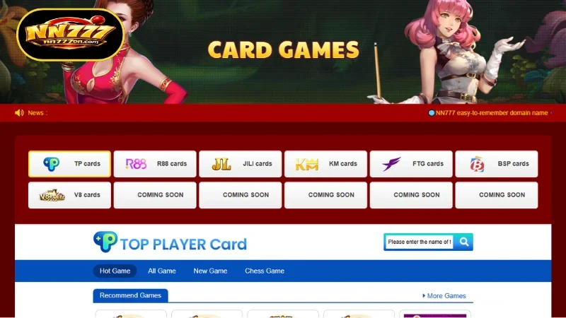 Renowned Brands Supporting Card Gaming at NN777